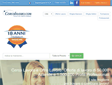 Tablet Screenshot of cercolavoro.com
